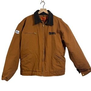 CornerStone Duck Cloth Work Jacket Brown XL - Granite Construction US 101 Patch